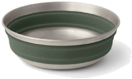 Sea To Summit Detour Stainless Steel Collapsible Bowl - M - Grün