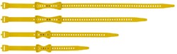 Sea To Summit Stretch-Loc Strap Set - Sulphur (4 pcs)