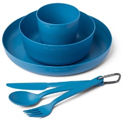 Sea To Summit Camp Dinnerware Set w/ Mesh Sack - Cendre Blue (6 pcs)