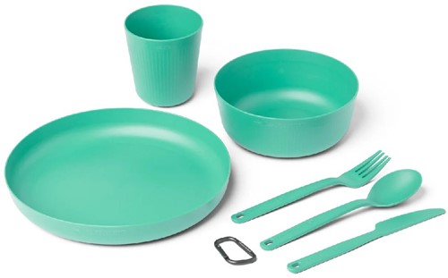 Sea To Summit Camp Dinnerware Set w/ Mesh Sack - Cabbage (6 pcs)