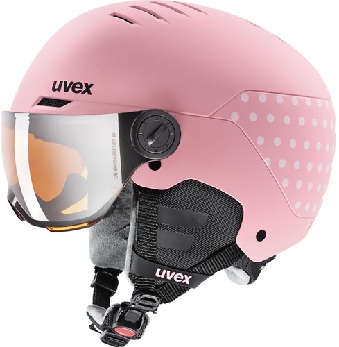 Uvex Rocket Jr. Visor - Pink Confetti Mat - 54-58 cm