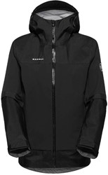 Mammut Ducan Guide HS Hooded Jacket - Black - Women's Hardshell Jacket