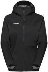 Mammut Ducan Light HS Hooded Jacket - Black - Women's Hardshell Jacket