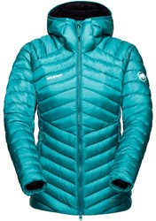 Mammut Broad Peak IN Hooded Jacket - Deep Teal/Black - Women's Down Jacket