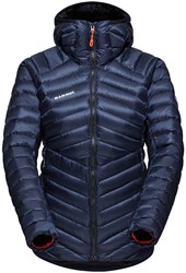 Mammut Broad Peak IN Hooded Jacket - Marine/Black - Women's Down Jacket