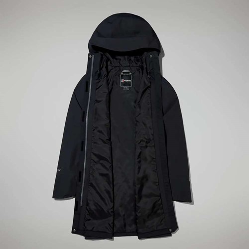 Berghaus W's Omeara Long Jacket - Black