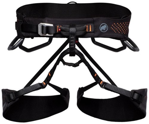 Mammut Comfort Fast Adjust Harness M - Black/Safety Orange - L
