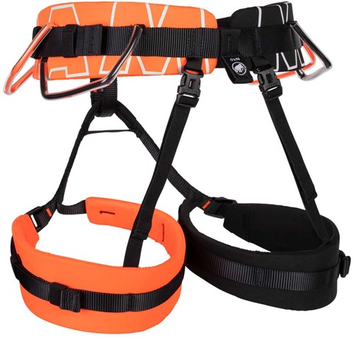 Mammut 4 Slide Harness - Vibrant Orange/Black