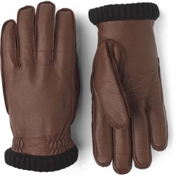 Hestra Deerskin Primaloft Rib - Chocolate - Herrenhandschuhe
