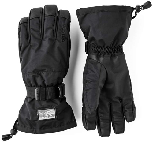 Hestra Gauntlet Sr. - 5 Finger - Black/Black - 6