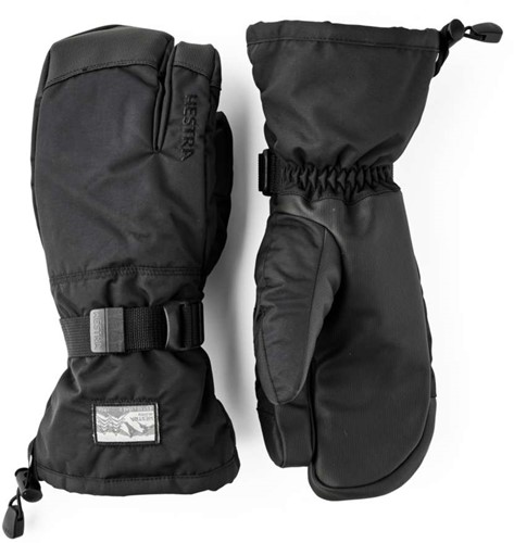 Hestra Gauntlet Sr. - 3 Finger - Black/Black - 6