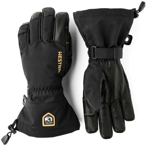 Hestra Army Leather Gore-Tex - 5 Finger - Black/Black - 7