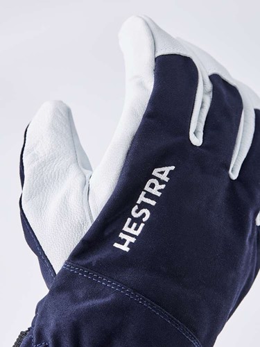 Hestra Army Leather Heli Ski - 5 Finger - Navy