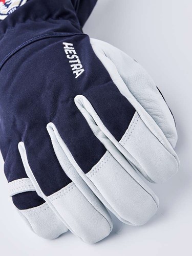 Hestra Army Leather Heli Ski - 5 Finger - Navy