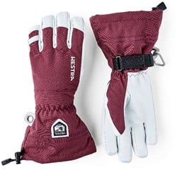 Hestra Army Leather Heli Ski - 5 Finger - Bordeaux - Herrenhandschuhe