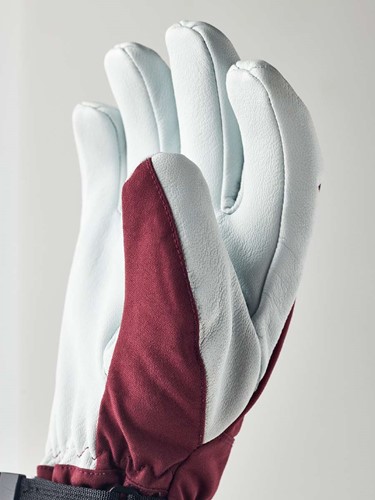 Hestra Army Leather Heli Ski - 5 Finger - Bordeaux