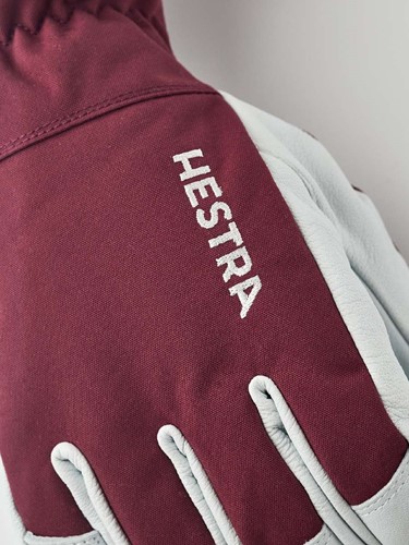 Hestra Army Leather Heli Ski - 5 Finger - Bordeaux