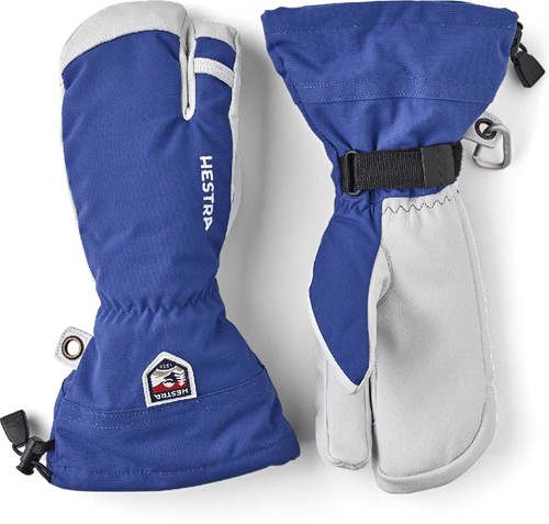 Hestra Army Leather Heli Ski - 3 Finger - Royal Blue - 7