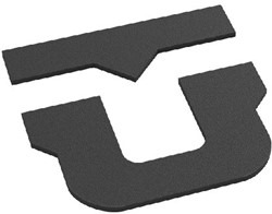 Union U Stomp Pad - Black - 4 inch