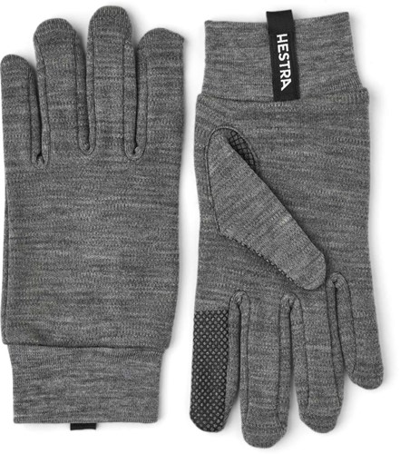 Hestra Merino Touch Point - 5 Finger - Grey - 8