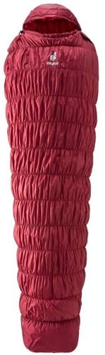 Deuter Exosphere -6 - Schlafsack - Regular - Cranberry/Fire - Rechts