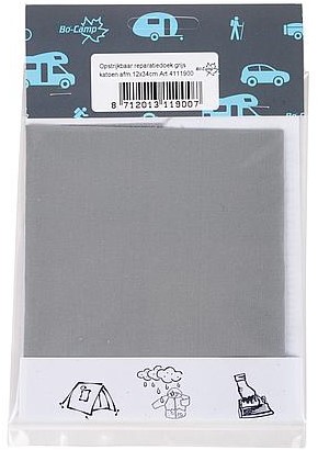 Bo-Camp Repair Canvas Cotton Grey