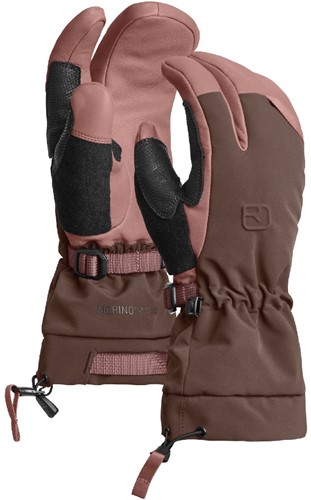 Ortovox Merino Freeride 3 Finger Glove W - Dusk Rose - S