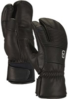 Ortovox Full Leather 3 Finger Glove - Black Raven - S