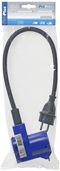 Pro Plus Konverterkabel 40cm von Schukostecker auf Winkel CEE Gegenstecker + Schukosteckdose