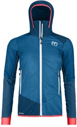 Ortovox Swisswool Col Becchei Hybrid Jacket - Mountain Blue - Women's Softshell Jacket