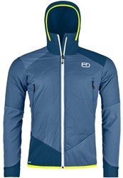 Ortovox Swisswool Col Becchei Hybrid Jacket - Mountain Blue - Men's Softshell Jacket