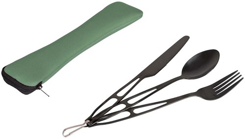 Bo-Camp Outdoor Cutlery - 3-Piece - In Pouch
