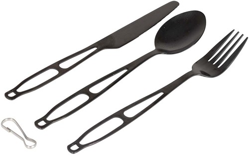 Bo-Camp Outdoor Cutlery - 3-Piece - In Pouch