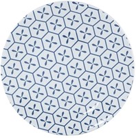 Bo-Camp Tableware - Mix & Match - 16 Pieces - Blue/White