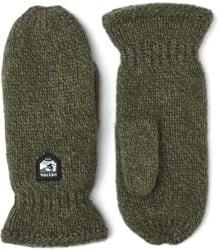 Hestra Basic Wool Mitt - Olive - Fäustlinge