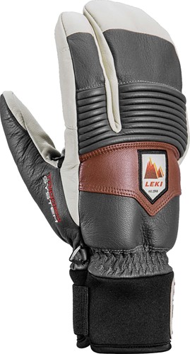 Leki Patrol 3D Lobster - Graphite/Off White/Maroon - 9