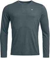 Ortovox 185 Rock'N'Wool Long Sleeve M - Dark Arctic Grey - S