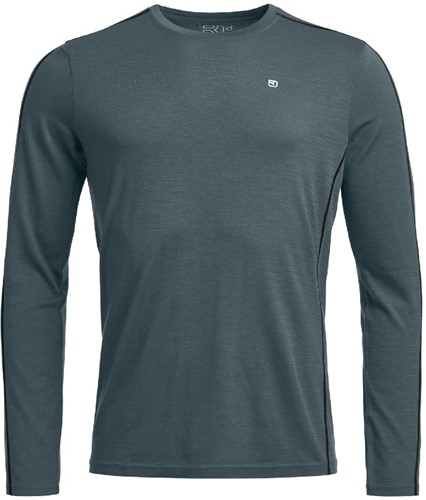 Ortovox 185 Rock'N'Wool Long Sleeve M - Dark Arctic Grey - S