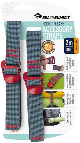 Sea To Summit Accessory Strap with Hook Release - 20 mm - 2 m
