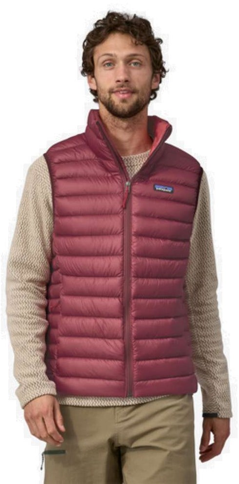 Patagonia burgundy vest clearance