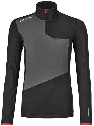 Ortovox Fleece Light Zip Neck W - Black Raven - S