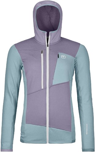 Ortovox Fleece Grid Hoody W - Glacier Grey - M