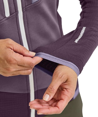 Ortovox Fleece Grid Hoody W - Dark Wild Berry