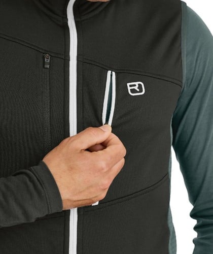 Ortovox Fleece Grid Vest M - Dark Arctic Grey