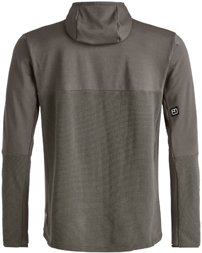 Ortovox Fleece Cord Hoodie M - Dark Grey Brown