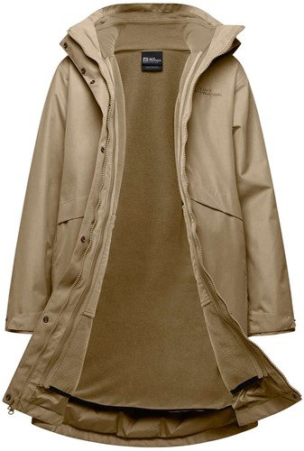 Jack Wolfskin Baylight 3-in-1 Coat W - Anis