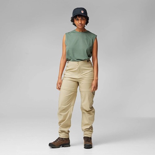 Fjällräven Abisko Hike Zip-off Trousers W - Fossil