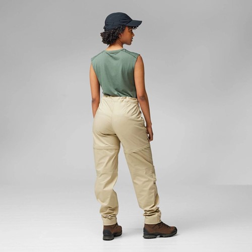 Fjällräven Abisko Hike Zip-off Trousers W - Fossil