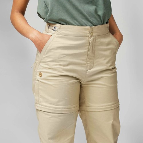 Fjällräven Abisko Hike Zip-off Trousers W - Fossil