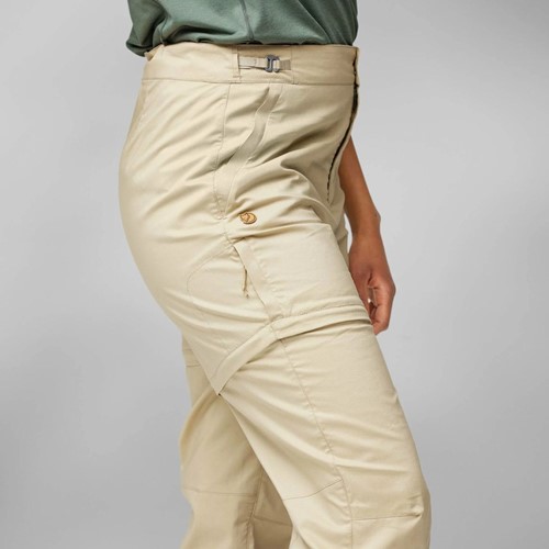 Fjällräven Abisko Hike Zip-off Trousers W - Fossil